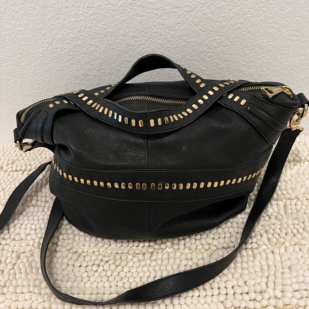 Kelsi Dagger Black Leather Handbag - Picture 2 of 5